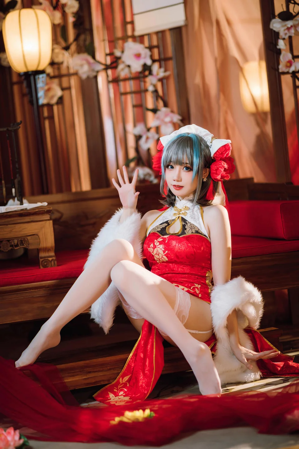 焖焖碳 - 碧蓝航线·柴郡旗袍 [29P-186MB] tg@simisebaisi 【丝足阁】021.webp